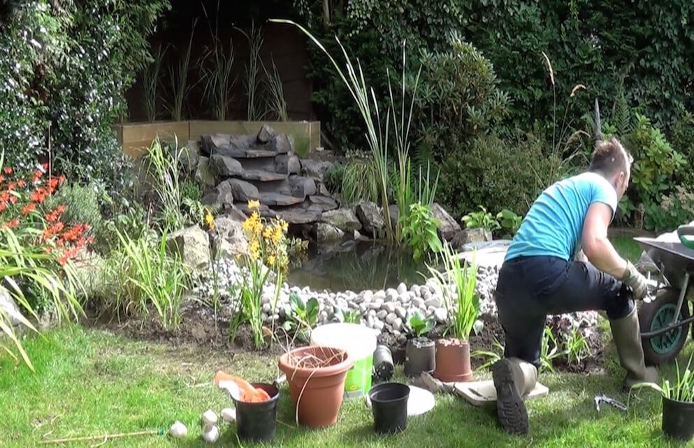 Garden Ninja fitting a pond and planting