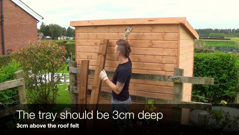 how to fit a green roof to a shed - garden ninja ltd